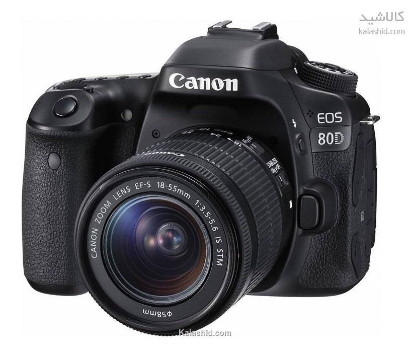 دوربین دیجیتال کانن مدل Eos 80D به همراه لنز EF-S 18-55mm f/3.5-5.6 IS STM